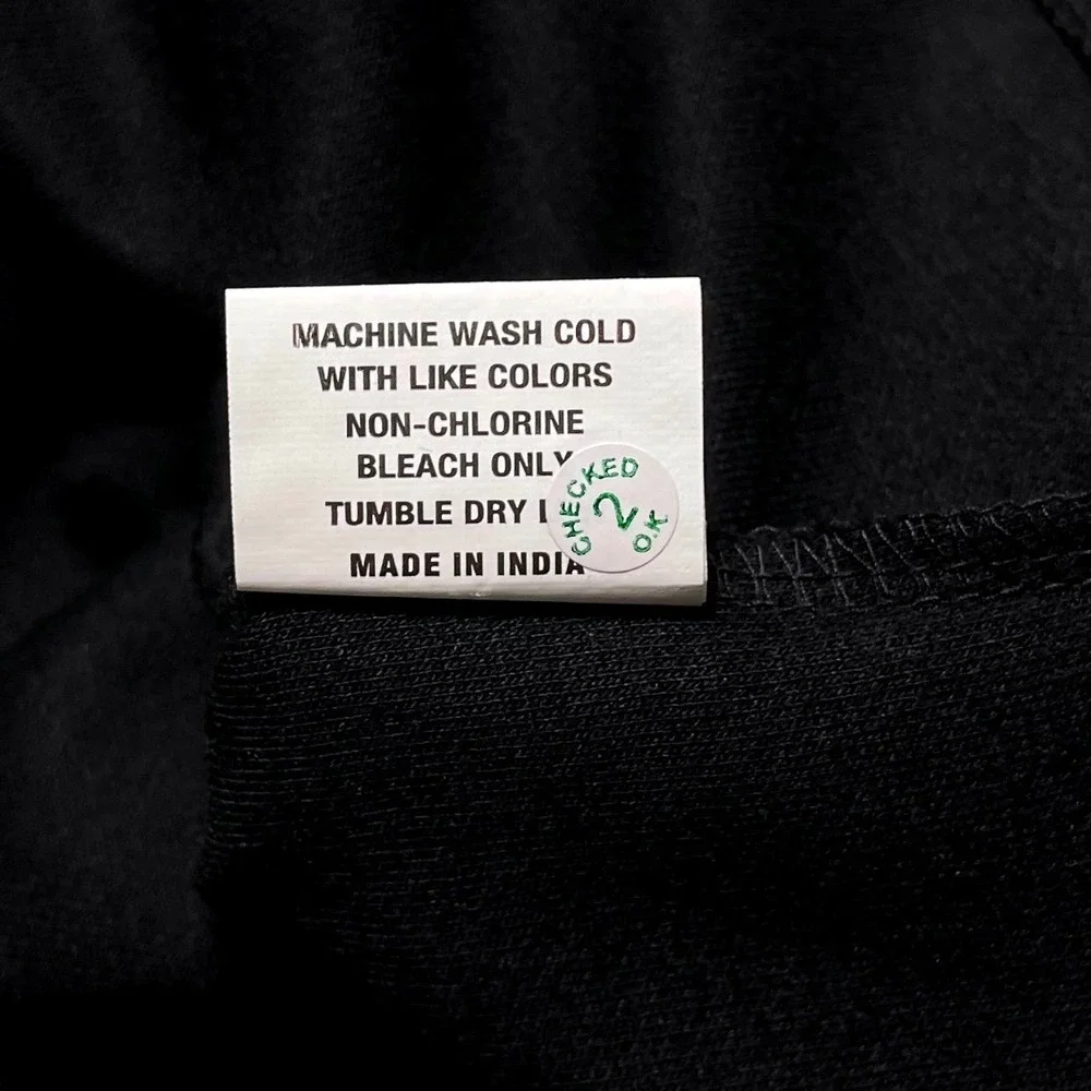 NWT Collars & Co Cloud Cotton Quarter Zip Pullover Sweater Mens Large Black Grey